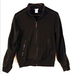 Danskin Black Athletic Track Suit Zip-Up Jacket